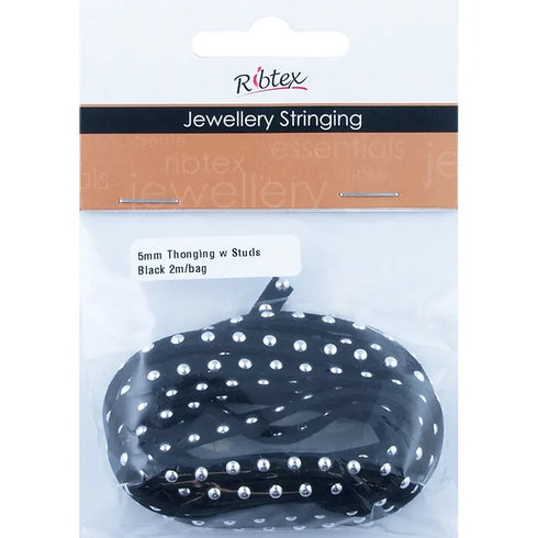 Faux Suede Thonging with Studs